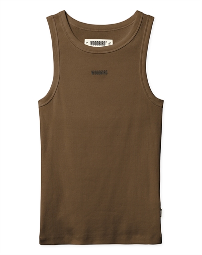Woodbird - WBDee Rib Tank Top - Mid Brown